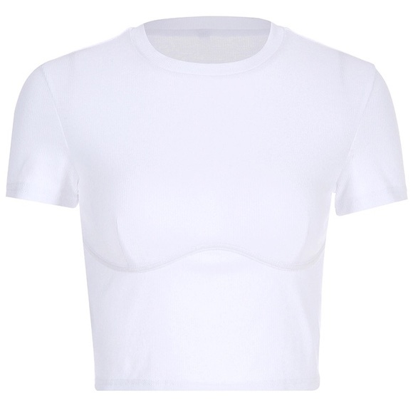 NEW With Tag | Blogger Fav Cotton Crop Top White M - Picture 4 of 8